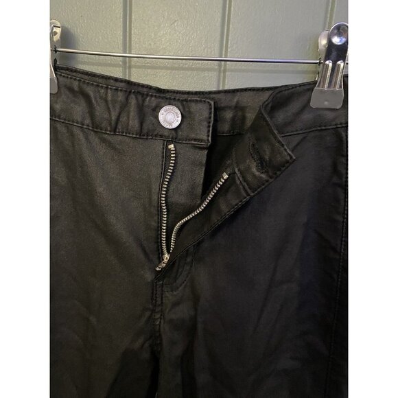 MISSGUIDED Faux Leather Biker Skinny Pants Trousers Black US 4S UK 8S - Picture 7 of 12